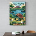 thumbnail image 6 of Unique Galápagos Classic Poster Retro Ecuador Cityscape with Exotic Animals & Islands Canvas Poster, 6 of 8