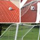 thumbnail image 5 of Red de fútbol blanca para portería de fútbol, red de malla para entrenamiento de fútbol al aire libre, red para partidos de fútbol, red para práctica de deportes juveniles, 5 of 5