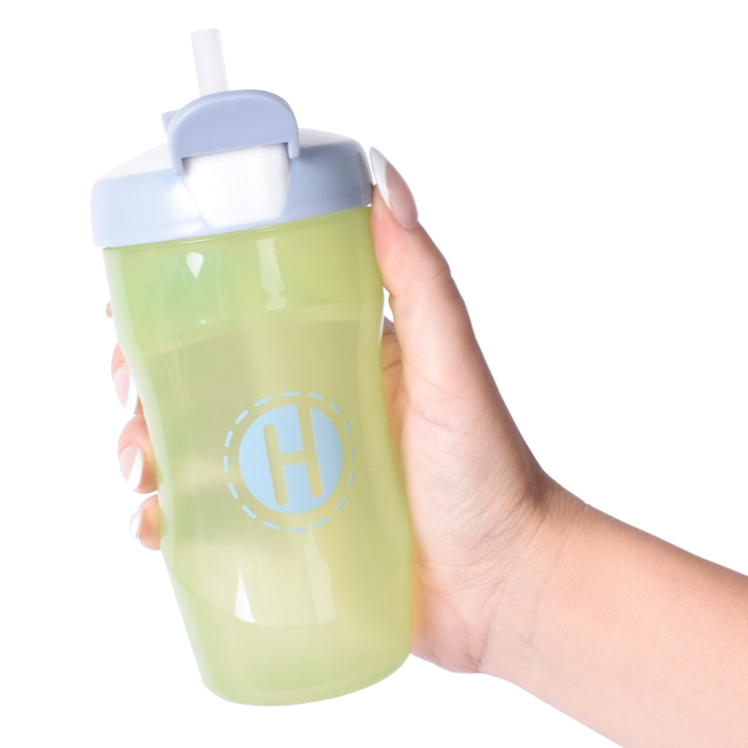 Hopscotch Lane Straw Sippy Cup with Straw, 6+ Months, Sage Green, 1 Pack