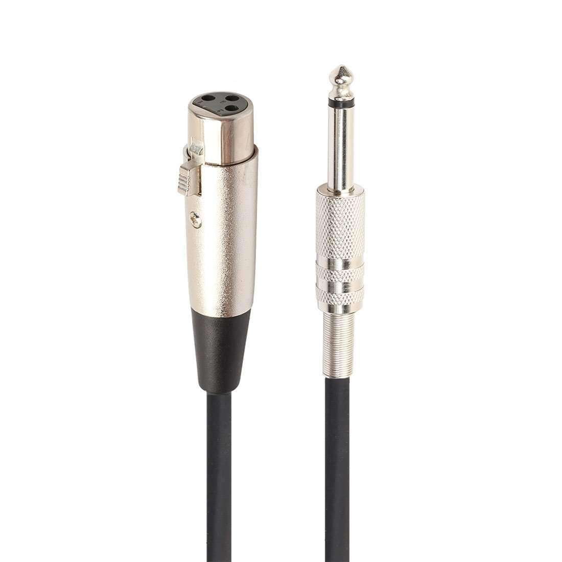 Zerone 10FT 3 Pin XLR Connector Female to 1/8 3.5mm male Stereo Jack  Microphone Audio Cord Cable,F/M Mic Cable, F/M Microphone Cable 