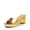 GOLD, variant on Women's Platform Block Heel Mule Sandals, Square Toe Ankle Strap Slip On Comfortable Heeled Sandals for Party Wedding Shoes
