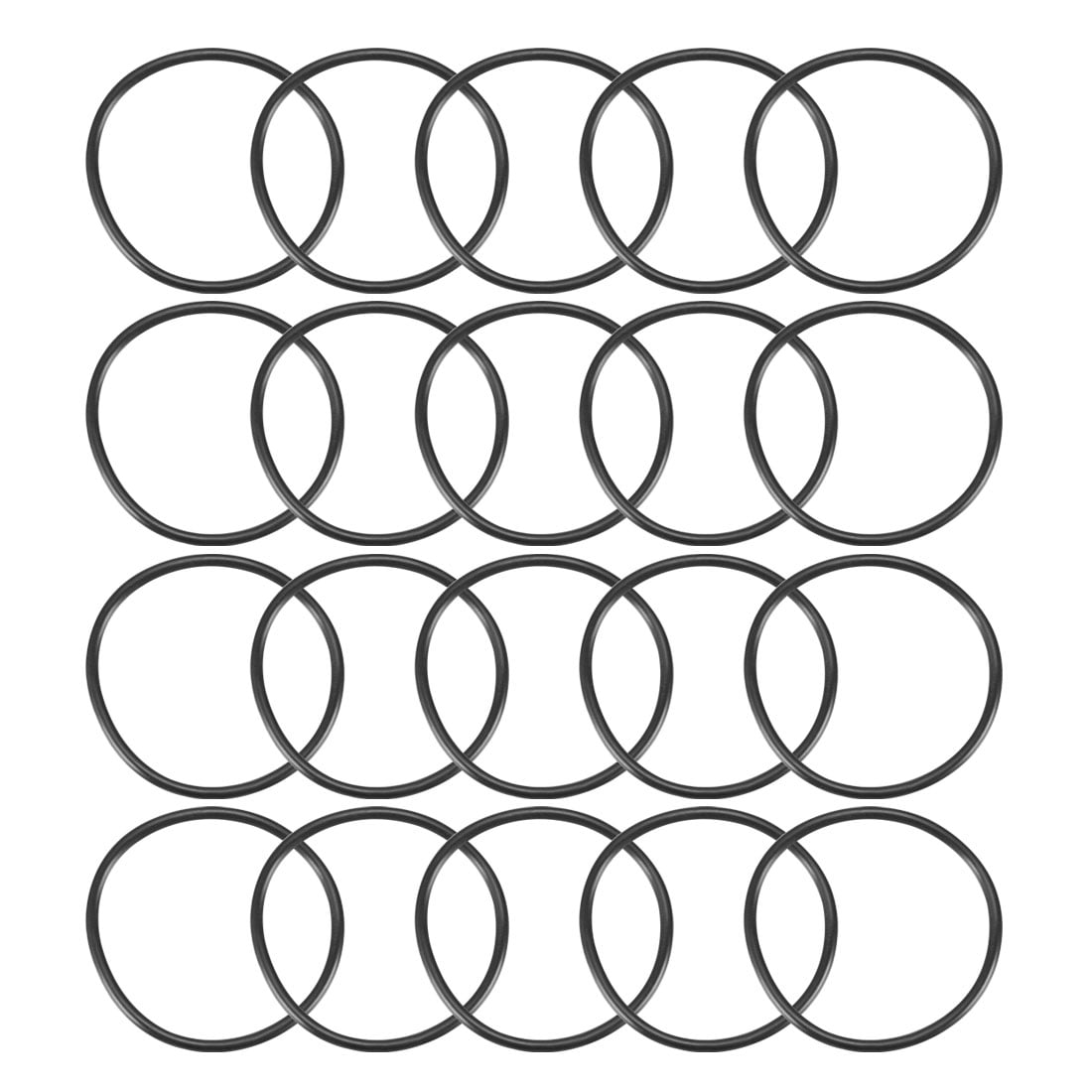 100 Joints Toriques Nitrile NBR Noir 8x1mm - Idéal Pour Passe-fils, étanchéité Huile
