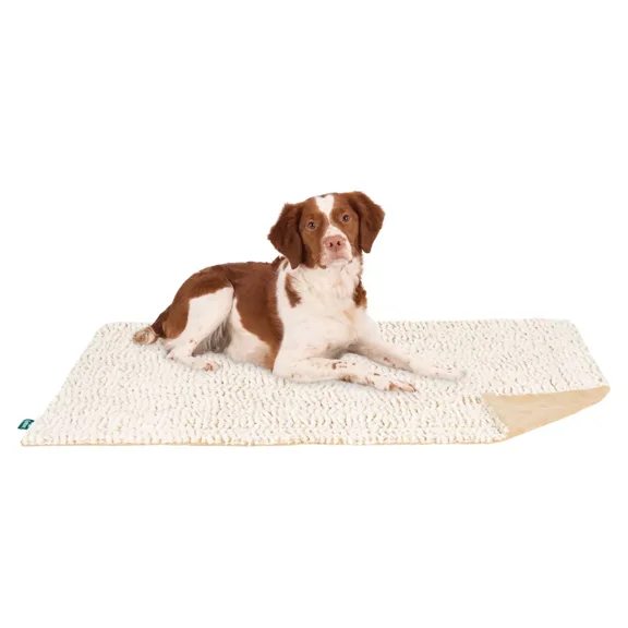 Birch Faux Fur & Suede Waterproof Blanket for Dogs and Cats Taupe, Medium