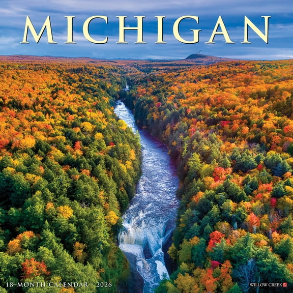 Michigan 2026 Wall Calendar, (Paperback)