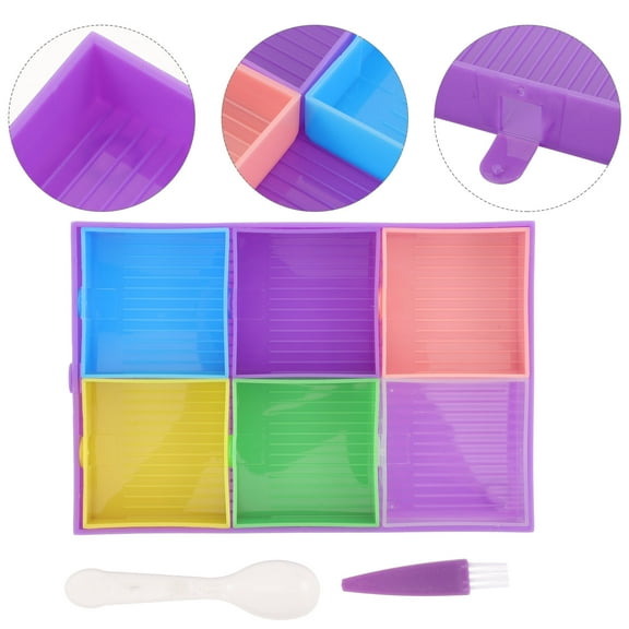 LEORX DIY Enthusiasts Diamond Storage Trays Multi-Colored 1 Set