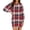 Red, variant on Women's Casual Dress Long Sleeve Round Neck Solid Color Classic Fit Midi Dress for Spring Fall Daily Wear,Blue,L
