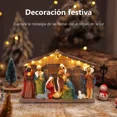 thumbnail image 3 of Pesebre Belén Nacimiento Navideño 9 Figuras Con Luz, 3 of 6