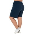thumbnail image 5 of Athletic Works Women's Plus Size 9" French Terry Drawstring Lounge Shorts, Size 1X-5X, 5 of 7