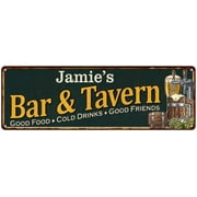 Jamie's Bar and Tavern Green Sign Man Cave 6x18 206180003181