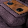 thumbnail image 6 of Hommoo 4-Seat Linen Sectional Sofa Sets, L Shaped Flippable Backrest Sectional Couches and Sofas, Modern Living Room Furniture Sets, 15' Back Height, Amaranth(No Ottoman), 6 of 7