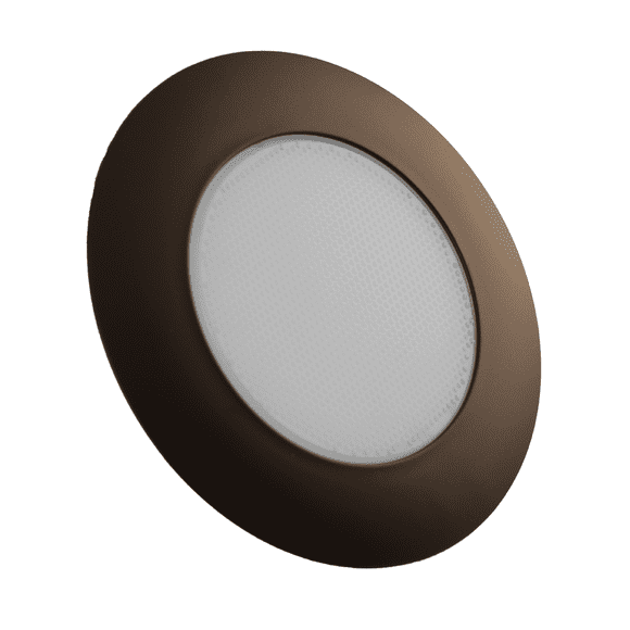NICOR Lighting 6-Inch Recessed Lexan Shower Trim with Albalite Lens, Oil-Rubbed Bronze (17505OB)
