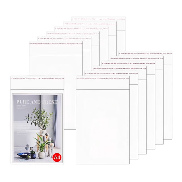 Bolsas de almacenamiento KnR Harmony, 9 x 12 pulgadas, transparentes, resellables, 200 unidades