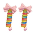 thumbnail image 2 of XMMSWDLA Colorful Telephone Wire Hair Bands For Kids, Spiral Hair Ties, 2023 New flower Braided Telephone Wire Hair Bands,2PC Headband Holder, Braid Accessories For Women Girls, 2 of 4