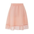 thumbnail image 2 of iEFiEL Kids Girls Wrap Skirt Dance Basic Classic Chiffon Mini Skirt with Waist Tie, 2 of 7