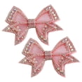 thumbnail image 1 of 1 par de dijes para zapatos, dijes con lazo y diamantes de imitación, accesorios de decoración para bolso y zapatos, 1 of 3