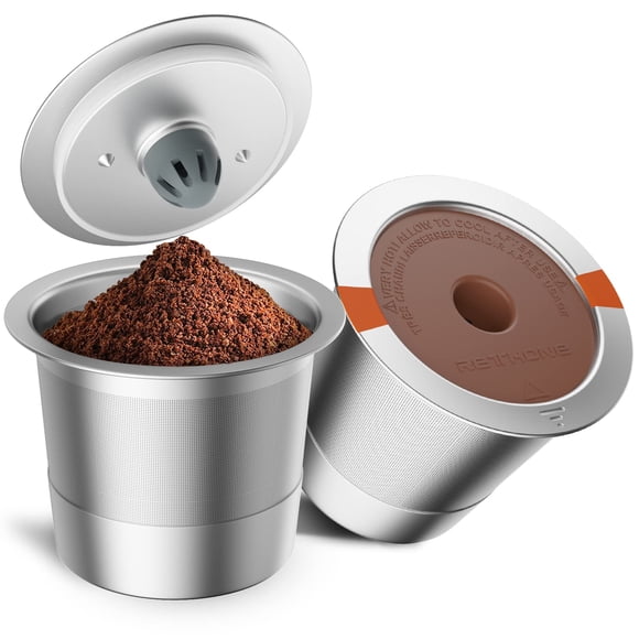 Filtro de café reutilizable RETHONE de acero inoxidable K Cup, paquete de 2