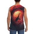 thumbnail image 4 of Fotbe Men's Shark Underwater Vortex Print Men's Sleeveless Muscle Tank Tops Casual T-Shirts for Gym Workout Beach-X-Large, 4 of 8