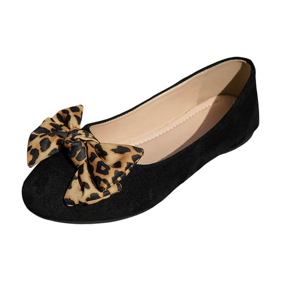YLYL Women Ballet Flats Shoes Bowknot Round Toe Low Heel Slip on Fashion Casual Dress Shoes