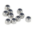 thumbnail image 1 of koolsoo 10pcs Nylon Insert Collier Acier Inoxydable Matière Vis Boulons Serrure Écrous Outil M3, 1 of 7