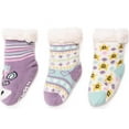 thumbnail image 2 of Infant MUK LUKS 3-Pack Cabin Sock Winter Violet 6 (6), 2 of 2