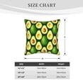 thumbnail image 2 of KLL Avocado Decorative Throw Pillow Covers Velvet Soft for Couch Sofa Bedroom Living Room Outdoor (No pillow core)- 16"x16", 2 of 5