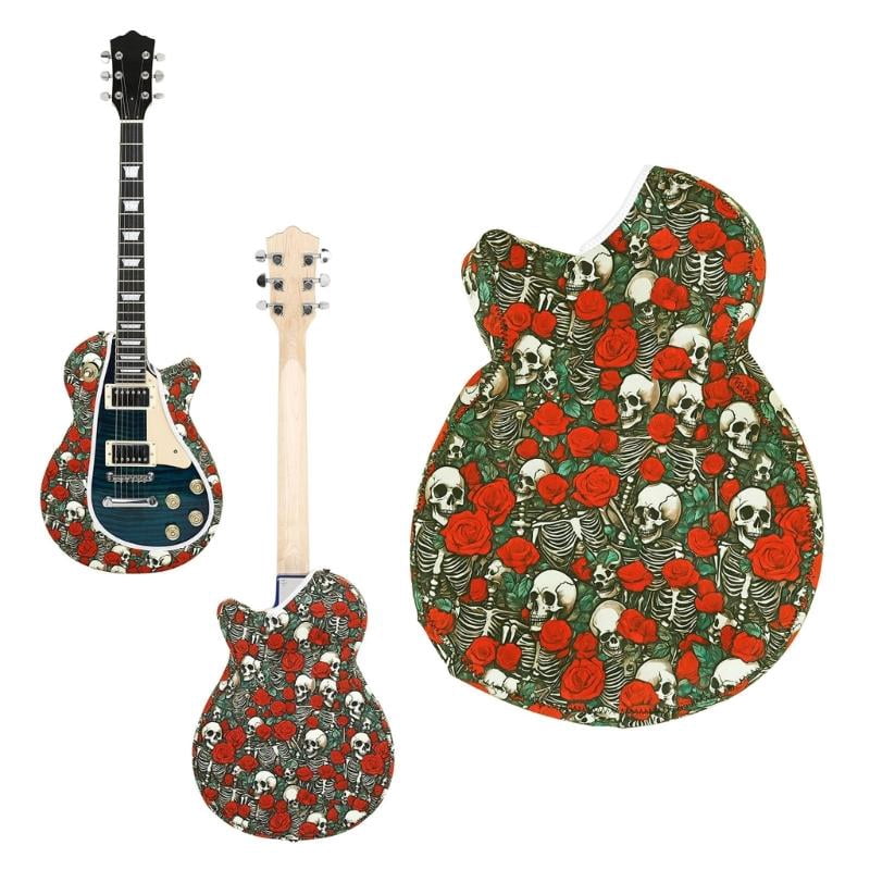 CEORPER Electric Guitar Protection Guitar Dust Cover Print Guitar Shell Case Dust Cover