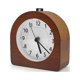 thumbnail image 1 of (Marrón) Reloj despertador con pilas, función de repetición, reloj despertador analógico luminoso de madera de viaje, silencioso sin necesidad, 1 of 5