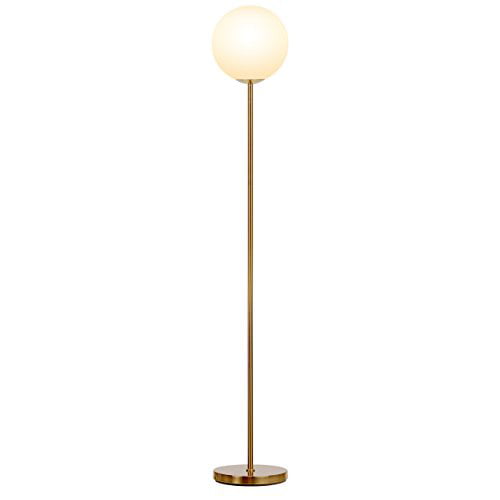 Frosted Glass Globe Led Floor Lamp, Replacement Globe For Table Lamp