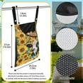 thumbnail image 6 of ZIATUBLE Sunflower Cow Clothespin Bag Holder Butterfly Clothes Pins Hanging Bag Easy to Clean Hanging Pantry Organizer for Storage Bags Reusable Clothes Pin Bag to Hang On Line, 6 of 7