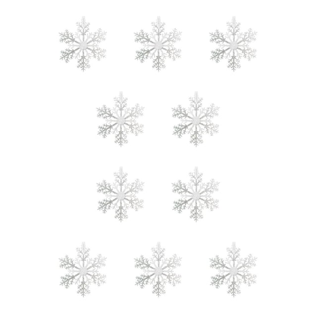 Advancent Navidad copo de nieve fiesta temática atmósferas decoración colgante pared ventana boda adorno decorativo regalo hogar Pequeña 10Conjunto