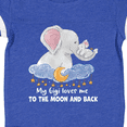 thumbnail image 4 of Inktastic My Gigi Loves Me to the Moon and Back Elephant Family Boys or Girls Baby Bodysuit, 4 of 5