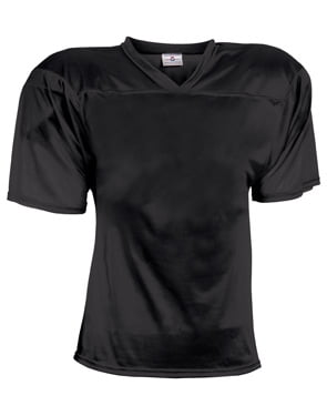 plain black football jersey
