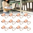 thumbnail image 2 of 12 mini pinzas en forma de corazón para documentos organizados Elegantes clips de papel en oro rosa, 2 of 8