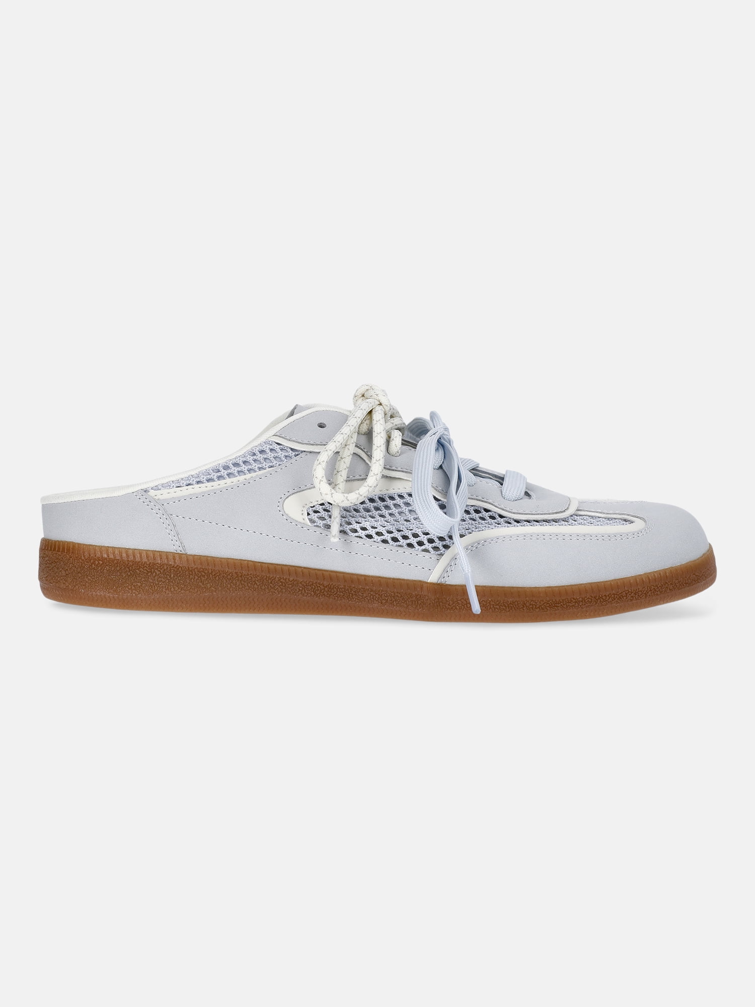 Time and Tru Women's Lace Up Mesh Mule Sneakers
