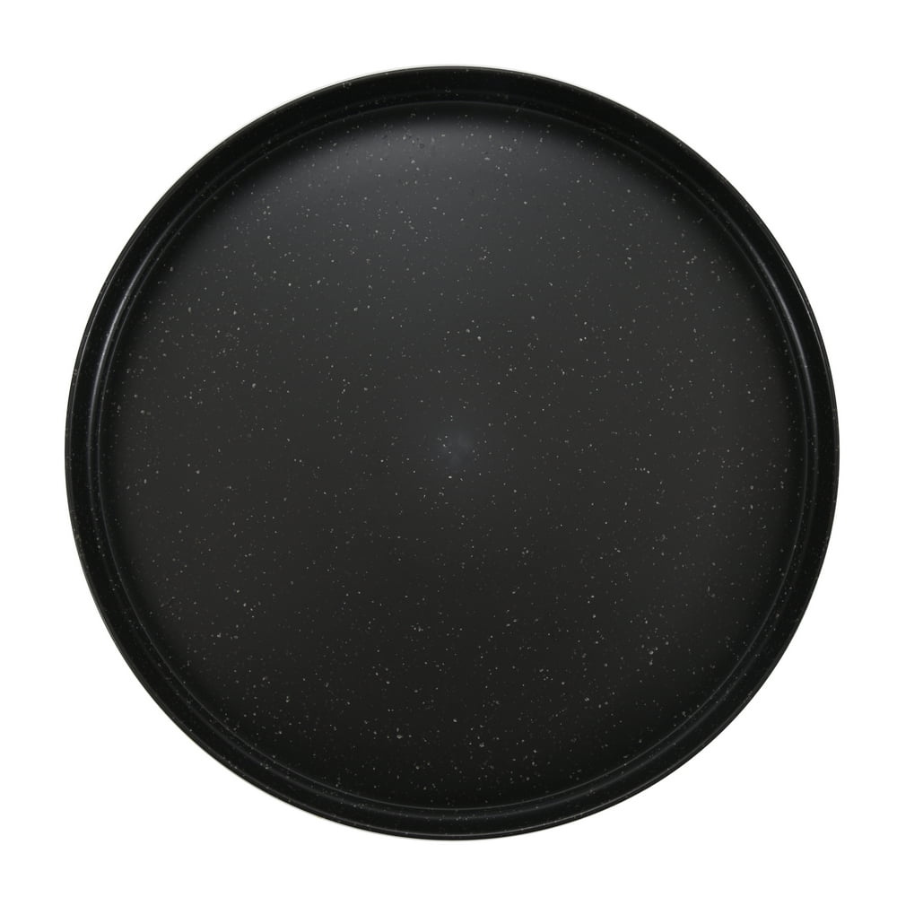 Mainstays 10Inch EcoFriendly Recycled Plastic Dinner Plate, Black