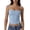 Light blue, variant on Women's Adjustable Spaghetti Strap Slim Fit Camisole, Soft Basic Layering Tank Top for Daily Office or Casual Wear for Summer, Black, L