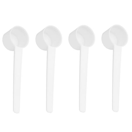 

NUOLUX 50pcs 5g Plastic Coffee Measuring Spoon for Milk Powder Liquid Seasoning Refillable Reusable Scoops (White)