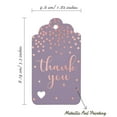 thumbnail image 5 of Inkdotpot Pack Of 100 ThankYou Bridal Shower-Baby Shower-Retirement-Wedding-Birthday Favor Paper Tags Craft Real Rose Gold Foil Hang Tags, 5 of 6