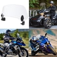 thumbnail image 1 of Parabrisas de motocicleta, Deflectores de parabrisas modificados universales para motocicleta Deflector de aire del alerón del parabrisas (Transparente M), 1 of 5