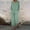 Green, variant on PRINxy Women's Cotton Blend 2 Piece Outfit V Neck Long Sleeve Top and Elastic Waist Pocket Long Pants Spring Fall Daily Set Orange XXL