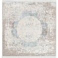 thumbnail image 1 of Unique Loom 3137277 4 x 4 ft. Olwen New Classical Square Rug, Light Blue, 1 of 1