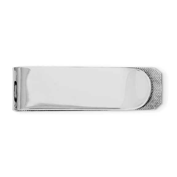 Beautiful Sterling Silver Rhodium Plated Money Clip