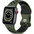 thumbnail image 1 of Correas Compatible con Apple Watch 38mm 40mm 41mm 42mm 44mm 45mm 46mm 49mm, Correa Deportiva Silicona con Agujeros de Aire Transpirables para iWatch Series 11 10 9 8 7 6 5 4 3 2 1 SE Ultra, 1 of 18