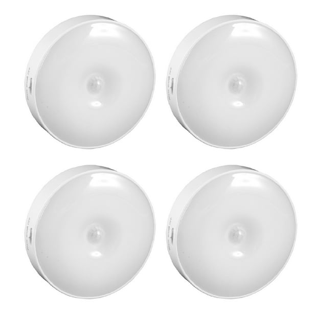 Lámpara Nocturna Con Detección, Luz Nocturna Con Sensor De Movimiento Brillante Con Carga USB Sensible De 4 Piezas Para Oficina