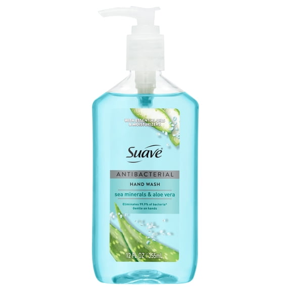 Suave Antibacterial Hand Wash Soap, Kills 99.9% of Bacteria, Scented, 12 FL OZ