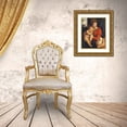 thumbnail image 3 of Lanino, Bernardino 15x18 Gold Ornate Wood Framed with Double Matting Museum Art Print Titled - The Madonna With The Sleeping Child and The Infant Baptist, 3 of 4