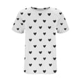 thumbnail image 6 of Summer Womens Tops 2025 Fashion Plus Size Casual Short Sleeve Round Neck Print Ladies Blouse, 6 of 9