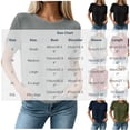 thumbnail image 4 of ClodeEU Women's Round Neck Short Sleeve T-Shirt,Casual Solid Color Loose Fit Top Army Green,Women's Plus L, 4 of 8