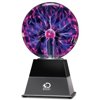 Discovery Kids 6" Plasma Globe Lamp with Interactive Electric Touch and Sound Sensitive Lightning and Tesla Coil, Includes AC Adapter, Glass STEM Lava Lamp-Style Light for Desk, Kids Room, and More