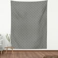 thumbnail image 4 of Ambesonne Black and White Fabric by the Yard Upholstery, Rhombus Tracery, 1 Yard, Black White, 4 of 5